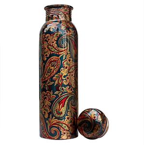 Elegant Stones Printed Metal <b>Water</b> Bottle Lightweight Durable Reusable Drinking <b>Container</b> for Modern Lifestyle Use - Product Image 2