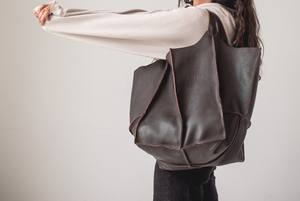 Bolso de compras de gran tamaño, bolso grande de cuero, hombro grande, compras de viaje, bolso de mano de gran tamaño, bolso diario, 2017 - Product Image 6