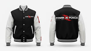 Veste universitaire décontractée d'hiver unisexe en laine/viscose imperméable à l'eau avec manches chauffantes motif uni brodé sur le devant - Product Image 4