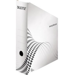 Archivador de Revistas Leitz Easyboxx 8 x 32 x 26 cm, Cartón Corrugado Blanco 100% Reciclado, DIN A4 - Product Image 1