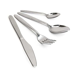 Mới nhất thiết kế thép Flatware ngã ba và muỗng cái nhìn mới được nhân đôi thép ngã ba cho các loại trái cây nhà bếp ăn Flatware Bộ - Product Image 3