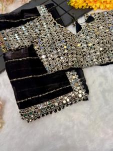 ชุดส่าหรีจากอินเดียชุดคอลเล็คชั่นปักด้วยมือทันสมัย - Product Image 4