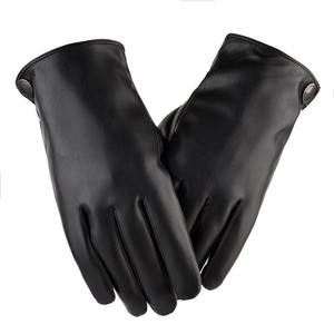 Gants en cuir décontractés d'hiver en gros pour unisexe, gants simples et élégants pour l'hiver - Product Image 1