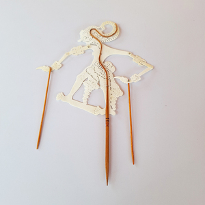 Marioneta de Sombra Wayang Kulit de Cuero Indonesio Hecha a Mano, Bima Werkudara, Decoración de Pared Cultural Tradicional, Adorno Artesanal - Product Image 5