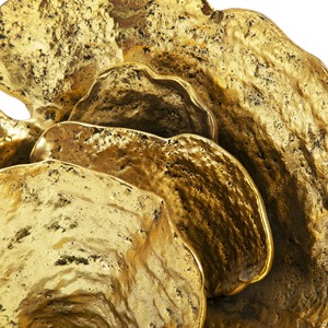 Sculpture d'inspiration naturelle en métal noir audacieux Ornement de table contemporain Accent artistique créatif pour les maisons élégantes - Product Image 2