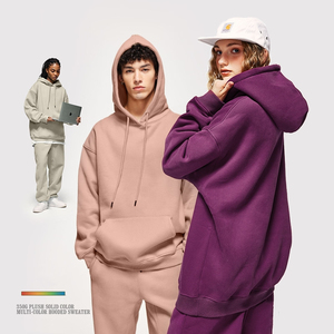 Vente en gros – Nouveau sweat à capuche unisexe en molleton 100 % coton 280 g, coupe classique, respirant, écologique, 45 couleurs - Product Image 3