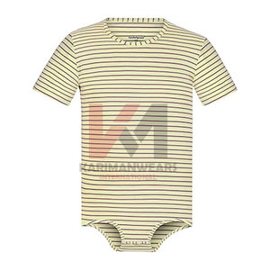 OEM Mens Short Sleeve Body Round Neck T-Shirt Romper Pyjamas Cotton Spandex Fournisseur Solid Color - Product Image 1