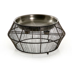 Luxury Food Warmer Dish Chafing Dish on Hot Sale Stainless Steel <b>Plate</b> With Wire Black <b>Stand</b> - Product Image 1