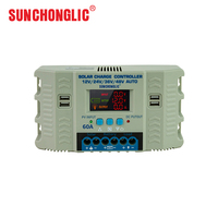 Contrôleur de charge solaire MPPT 12V 24V 50A avec écran LCD, double sortie USB, protection contre les surcharges, haute sécurité et durabilité - Vente en gros
