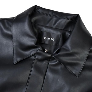 Moda Color sólido VUJADE chaqueta de cuero genuino Casual hombres mujeres alta calidad cremallera impermeable transpirable invierno - Product Image 3