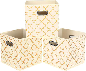 Caja de almacenamiento de ropa de tela plegable-Organizador moderno para guardarropa, calcetines y ropa con diseño multifunción - Product Image 1