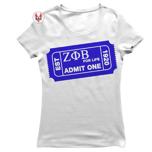 Camisetas clásicas y cómodas Zeta Phi Beta para camisa transpirable ligera Unisex patrón griego de hermandad personalizada - Product Image 2