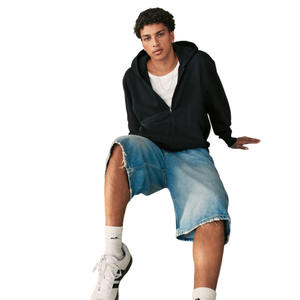 เสื้อมีฮู้ดแบบสวมหัวใส่ได้ทั้งชายและหญิงสีดำสำหรับฤดูใบไม้ร่วงและฤดูหนาว - Product Image 3