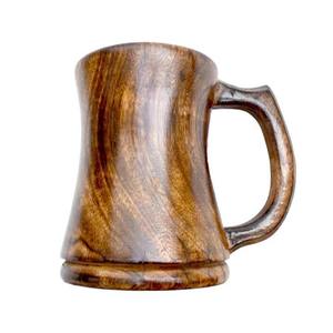 Taza de madera clásica ecológica hecha a mano con asa para el hogar, oficina, uso en el hotel, precio bajo - Product Image 2