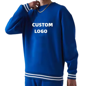 New Arrival Custom Embroidered Jumper <b>Sweater</b> Fleece <b>Crewneck</b> Oversized Men Heavyweight Sweatshirt - Product Image 5