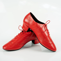 Zapatos de Baile Latinos de Salón, Salsa y Tango para Hombre, de Piel de Oveja y Charol Negro, Profesionales, de Alta Calidad, BOLD & SMART BS 004