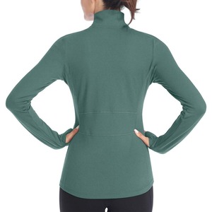 Women Zipper Long Sleeve Sports Jacket Fitness <b>Winter</b> Warm Gym Yoga Top Activewear Running Workout Coats Clothes - Product Image 2