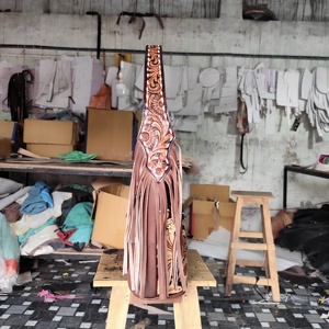 Phụ Nữ Tự Nhiên Da Bò Da Tay Công Cụ Phương Tây Tote Túi Mùa Thu Giấu Mang Theo Dây Kéo Thân Thiện Với Môi Tua Hoa - Product Image 5