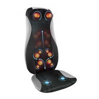 Coussin de siège de massage Shiatsu avec roulement de pétrissage profond par vibration pour le soulagement des douleurs musculaires