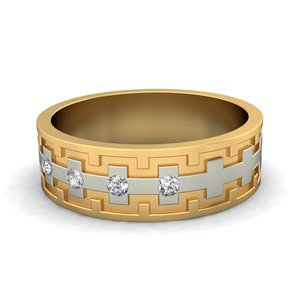 Ishi Diamonds <b>Men</b>’s 18k Gold Lab Grown Diamond <b>Ring</b> - Product Image 3