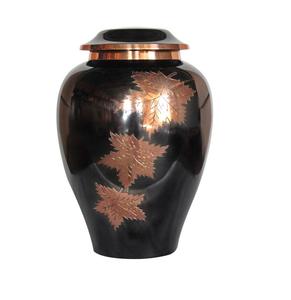 Jarra decorativa de almacenamiento de cenizas humanas de urna funeraria de Metal hecha a mano tradicional accesible razonable a precio - Product Image 2