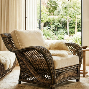 Chaise de salle à manger d'extérieur en rotin, écologique, durable, confortable, légère et minimaliste, pour chambre, ferme et parc - Product Image 4