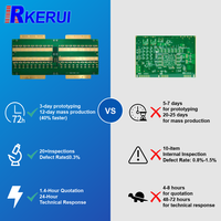 Usine de fabrication de circuits imprimés en aluminium personnalisés, Kerui Pcb Guangdong DFM SMT OEM Services, 30 ans d'expérience, Lifepo4