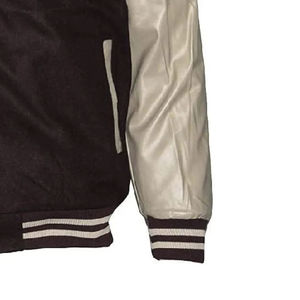 Men's High School Baseball Varsity Letter Patch Jacket Casual Street Wear with Stand Collar Stylish Varsity Jackets - Product Image 6