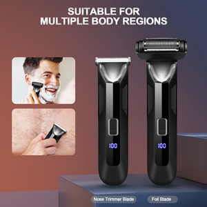 Conduroma 2 en 1 nuevo Kit de aseo corporal eléctrico impermeable con pantalla Led recortadora de pelo corporal afeitadora de barba recortadora de pelo de ingle - Product Image 6