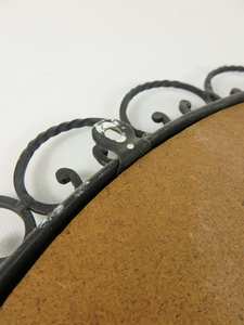 Miroir rond en fer forgé années 70 - Product Image 2