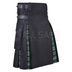Tartan écossais fait à la main pour hommes Premium Kilt traditionnel huit yards plissé tenue réglable sangles en cuir vêtements européens - Product Image 1