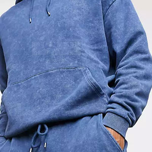 Chándal de lavado ácido personalizado más vendido, ropa informal ligera de algodón 100% para invierno, patrón sólido - Product Image 4