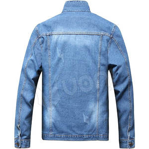 Chaqueta vaquera de algodón 100% de alta calidad para hombre, estilo informal transpirable para suministro de fábrica juvenil para invierno - Product Image 2