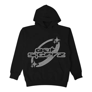 เสื้อฮู้ดผ้าคอตตอนใส่ได้ทั้งชายและหญิงเสื้อฮู้ดผ้ากำมะหยี่แขนยาวโอเวอร์ไซส์พิมพ์ลายปัก3D เรียบ - Product Image 6