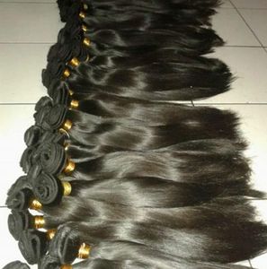 Paquetes de cabello humano de templo indio crudo Natural 100%, cabello liso y sedoso sin enredos, donante único, sin productos químicos - Product Image 1