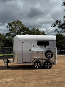 Nouvelle remorque équine en aluminium 2026 pour 2 chevaux, chargement direct, capacité maximale 2000 lb, baie large, tailles 5ft, 14ft, 16FT, 20FT - Product Image 4