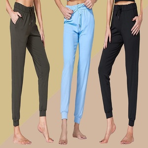 Top qualité femmes Joggers pantalons de survêtement pantalons de sport décontractés poches avant mi-hauteur pantalon respirant en gros - Product Image 6