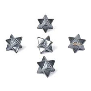 คริสตัลเฮมาไทต์เมอร์คาบาแบบคริสตัลรูปดาวอัญมณีสำหรับรักษาสมาธิพลังงานจักระของตกแต่งบ้าน - Product Image 1