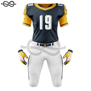 Équipe personnalisée polyester fait football américain sublimation chemises et pantalons conception maillot de football américain uniforme de football - Product Image 4