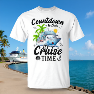 T-shirt promotionnel de croisière « Countdown Complete It's Cruise Time» - Product Image 3