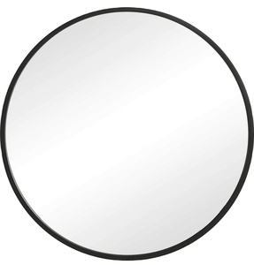 Espejo montado en la pared de Metal de Color negro con estilo moderno hogar Hotel baño espejo decorativo forma arte de pared - Product Image 1