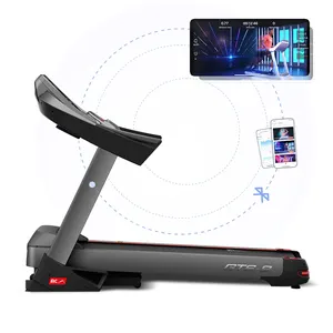 Treadmill kebugaran Gym YPOO, mesin lari listrik dengan aplikasi YPOOFIT lipat Treadmill bermotor profesional komersial