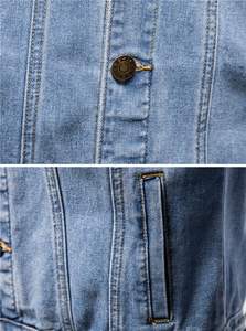 Chaquetas de hombre Chaquetas de mezclilla transpirables para hombre Chaquetas de jeans de talla grande para hombre Hecho en Pakistán Logotipo y diseño personalizados - Product Image 4