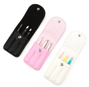 Men's Women's Stainless Steel Tweezers Pointed Tip Eyebrow Clip Eyelash <b>Trimmer</b> Small Pliers Tool for Eyebrow False Eyelashes - Product Image 1