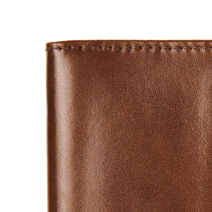 2025 vente chaude Logo personnalisé en cuir véritable RFID porte-carte à deux volets conception RFID mince unisexe portefeuille avec porte-cartes - Product Image 5