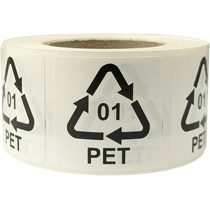 Self-Adhesive White Film Stickers 35x35mm PET Print 01 Pack of 2 - Product Image 1