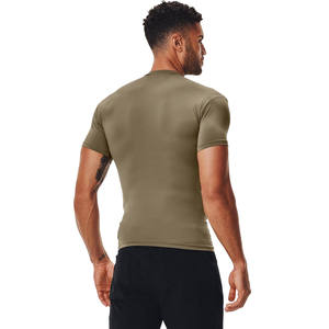 Vêtements de sport pour hommes personnalisés, 100% coton, séchage rapide, manches courtes, impression, t-shirts de compression athlétiques, écologiques - Product Image 3