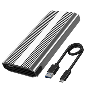 กล่องใส่ M.2 อลูมิเนียม NGFF M2ssd แบบ USB Type-C 3.1 สำหรับฮาร์ดไดรฟ์แบบโซลิดสเตท NGFF ของ wd - Product Image 2