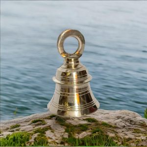Deep Sound Brass Temple Bell Ghanta Melodica Type Pooja Bell for Pooja Room <b>Mandir</b> Home Decor Religious Item - Product Image 5