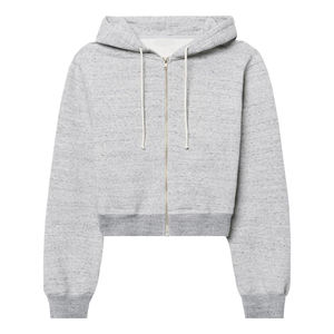 เสื้อฮู้ดแขนยาวโอเวอร์ไซส์ผ้าฝ้ายปักลายเลือกได้ตามต้องการ - Product Image 1